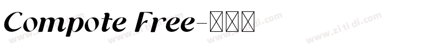 Compote Free字体转换